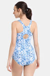 Zelocity Elastane Blended Slip-On Malliot with Removable Pads - Diva Blue — thumbnail 3
